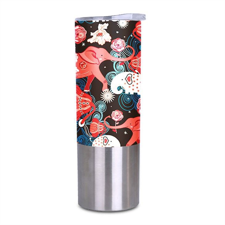 16Oz Stainless Hlau Insulated Dej Haus Lub Raj Khaub Ncaws