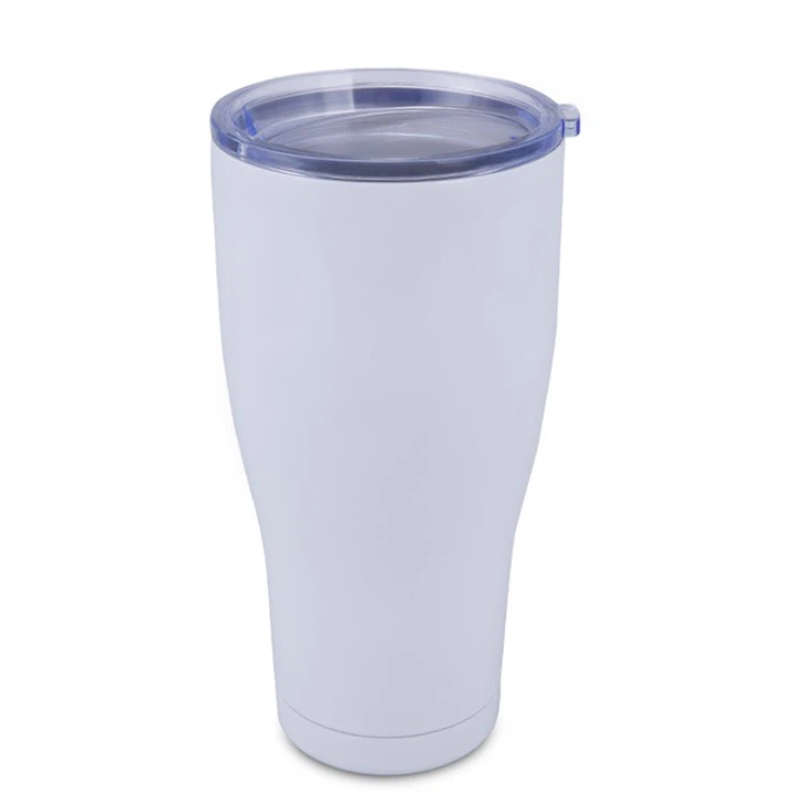 Khoom Dawb Xim Ruaj Ruaj Stainless Hlau Tumbler